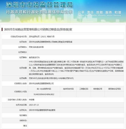 過期食品“排骨面”案引發(fā)的跨地域監(jiān)管思考 深圳生裕購與上海信息管理的責(zé)任博弈